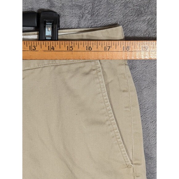 Polo Ralph Lauren Preston Pants Men 36x32 Beige Khaki Flat Front Preppy - Picture 5 of 8